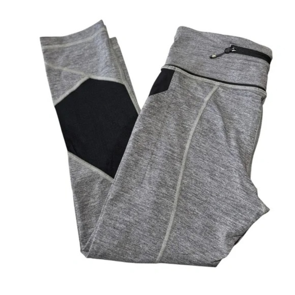 LULULEMON - Pace Rival Crop *22" Heathered Black / Black in Size 6 - Picture 6 of 10